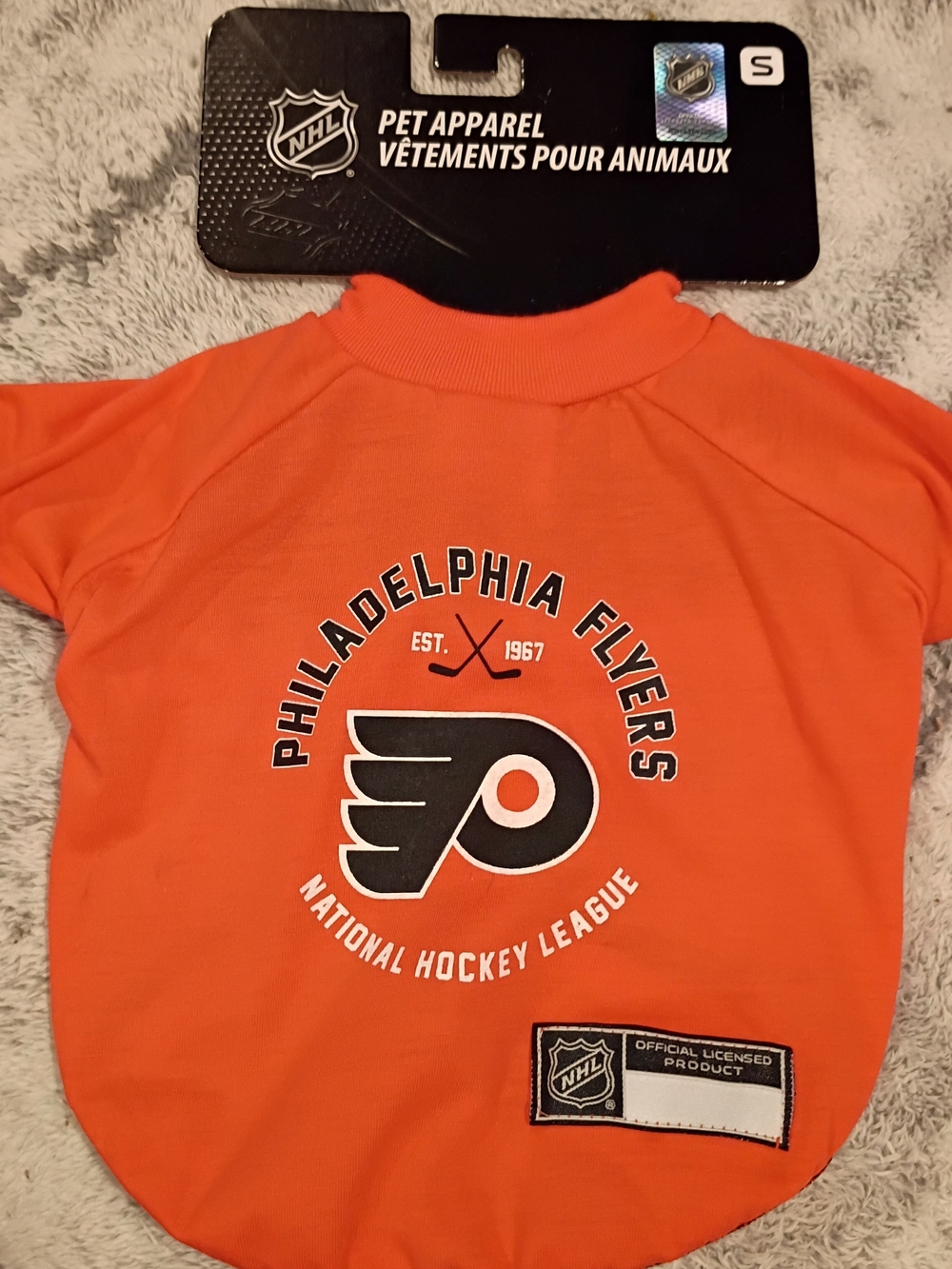 NHL Philadelphia Flyers Orange Pet Tee